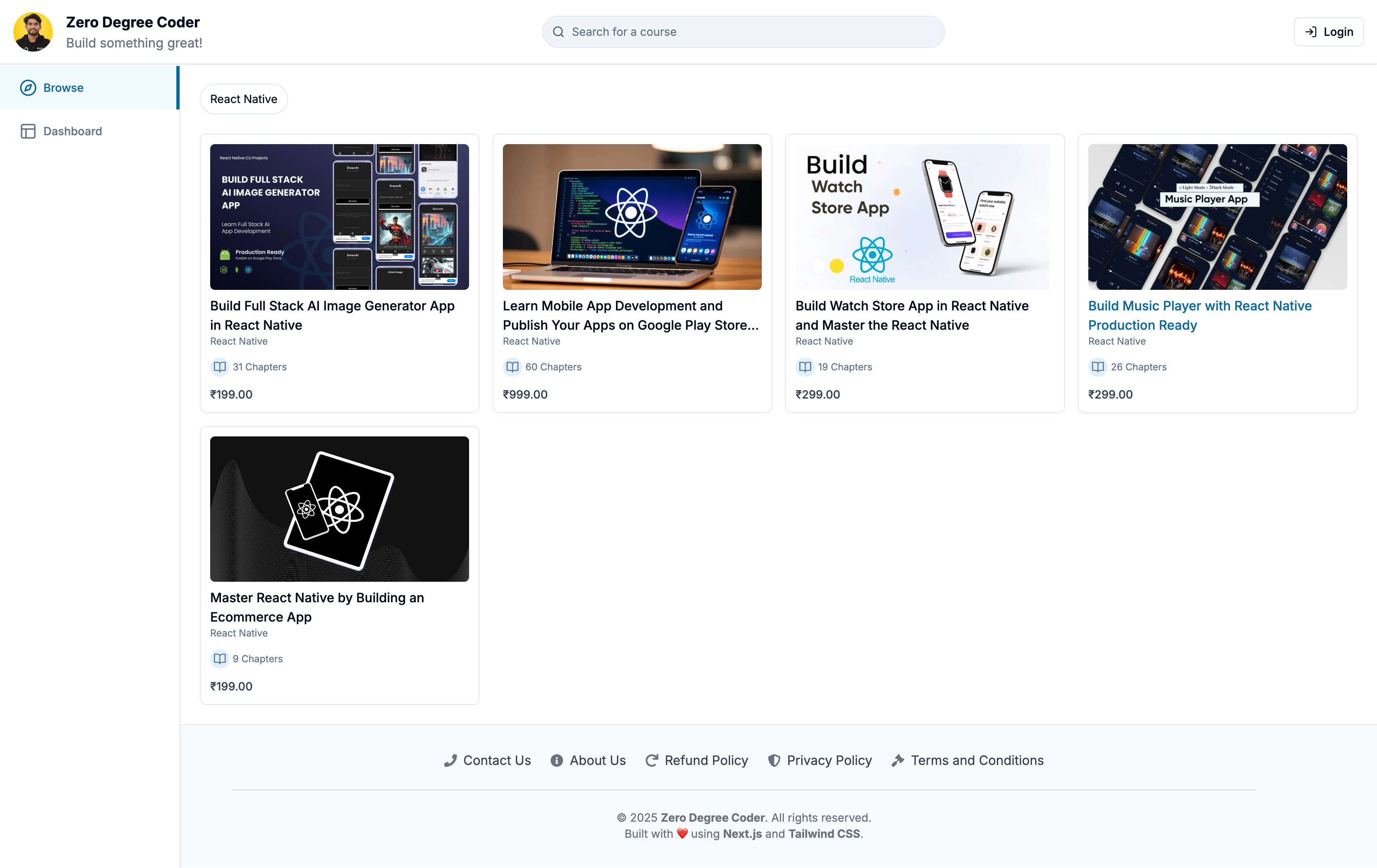 Zero Degree Coder – LMS Platform